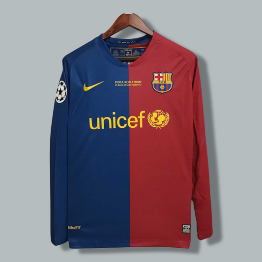 2008-2009 Barcelona Home Long Sleeve Kit