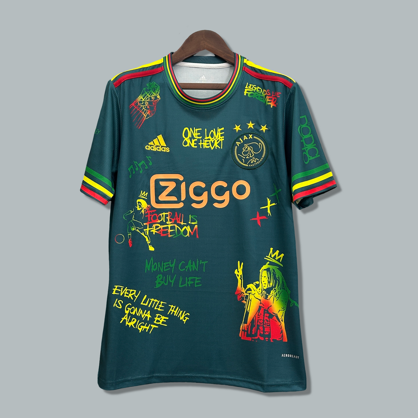 Ajax 25/26 x Bob Marley "Reggae Green" Premium Kit