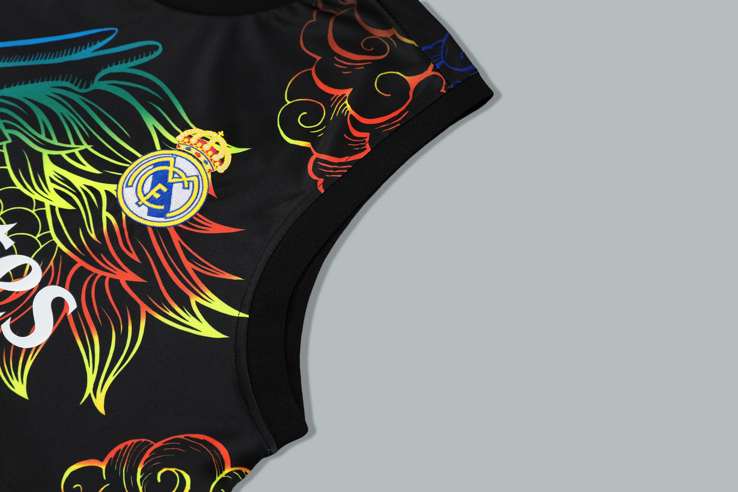 Real Madrid 25/26 "Black Dragon" Sleeveless Training Jersey and Shorts Set