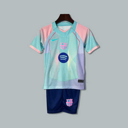 Barcelona 25/26 "Aurora Color" Premium Kids Kit