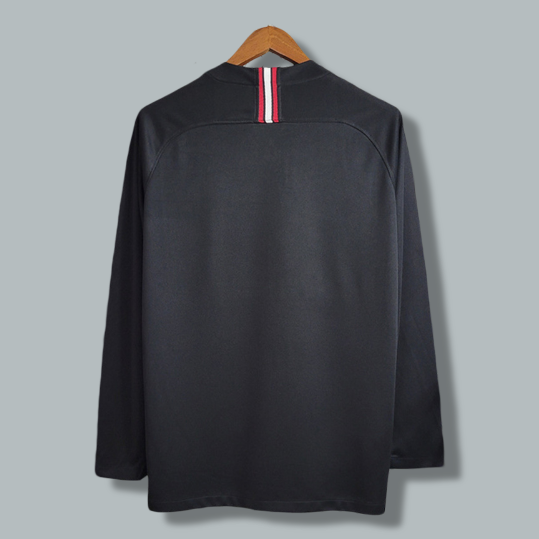 2018-2019 PSG Black Champions League Long Sleeve Kit