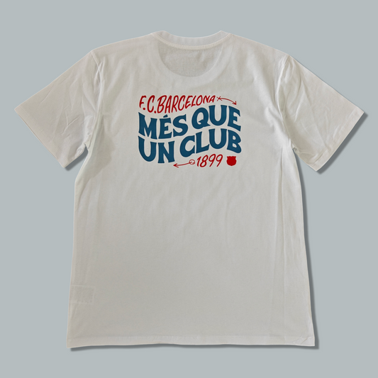 Barcelona 25/26 "Crimson Crest White" Premium T-Shirt