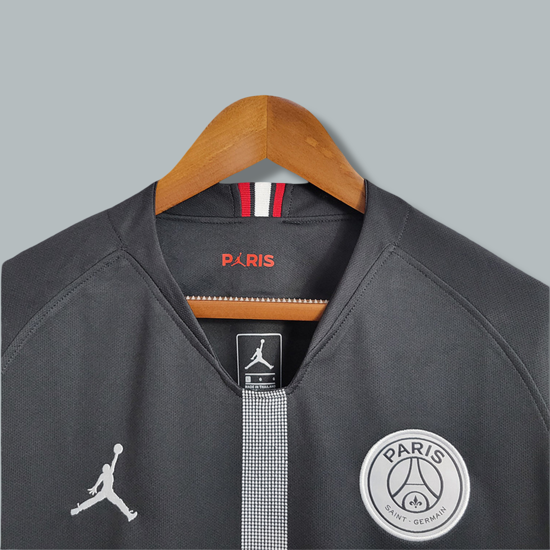 2018-2019 PSG Black Champions League Long Sleeve Kit