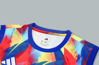 Arsenal 25/26 "Multicolor Flames" Sleeveless Training Jersey and Shorts Set