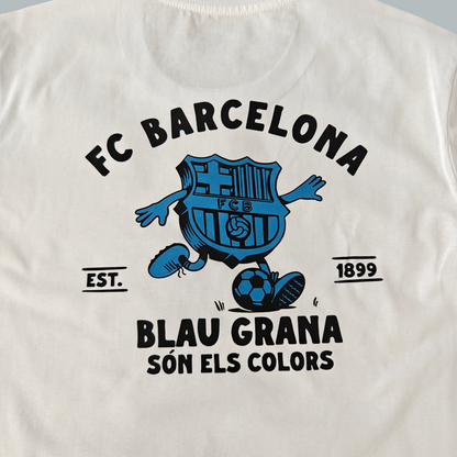 Barcelona 25/26 "Blanc Crest" Premium T-Shirt