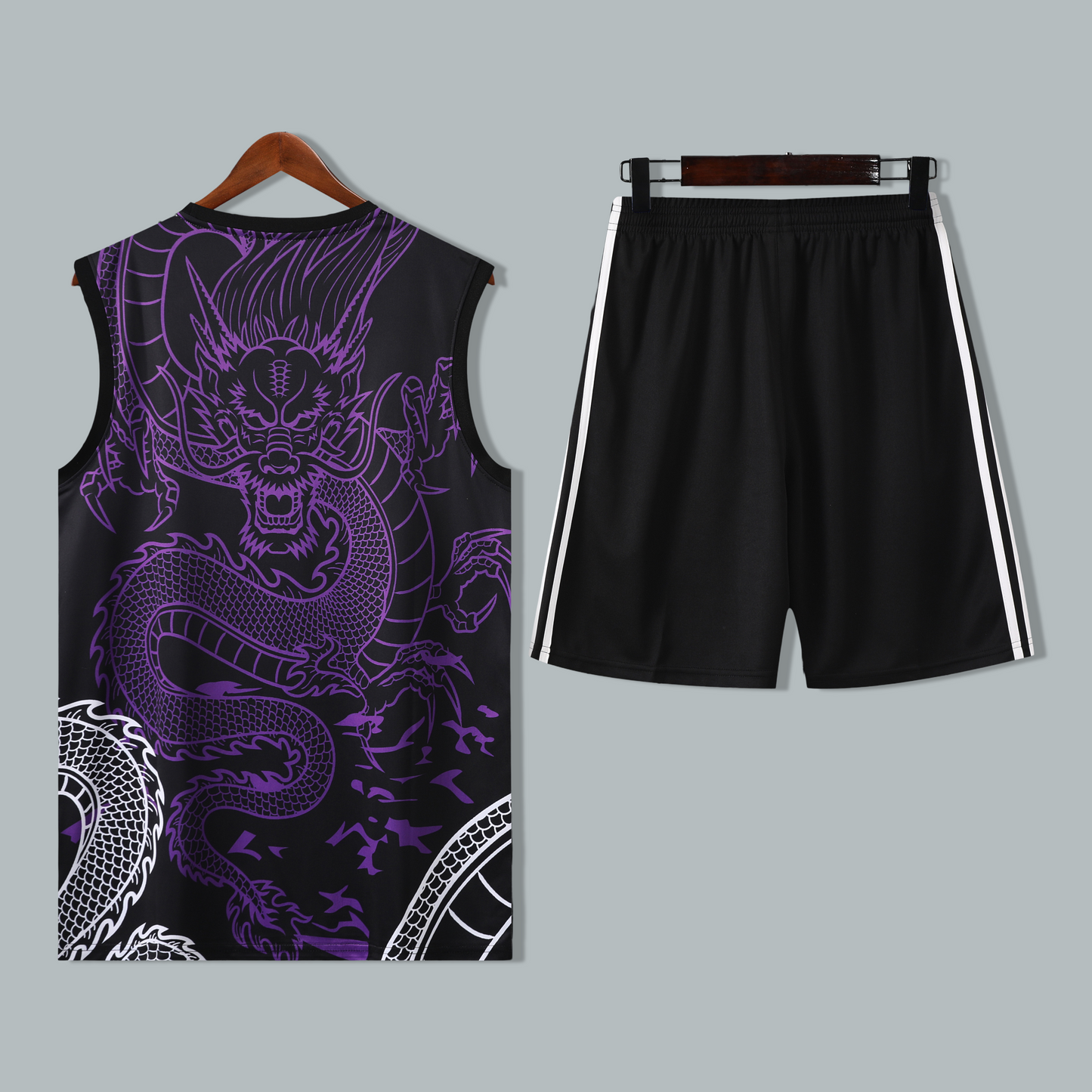Real Madrid 25/26 "Purple Dragon" Sleeveless Training Jersey and Shorts Set