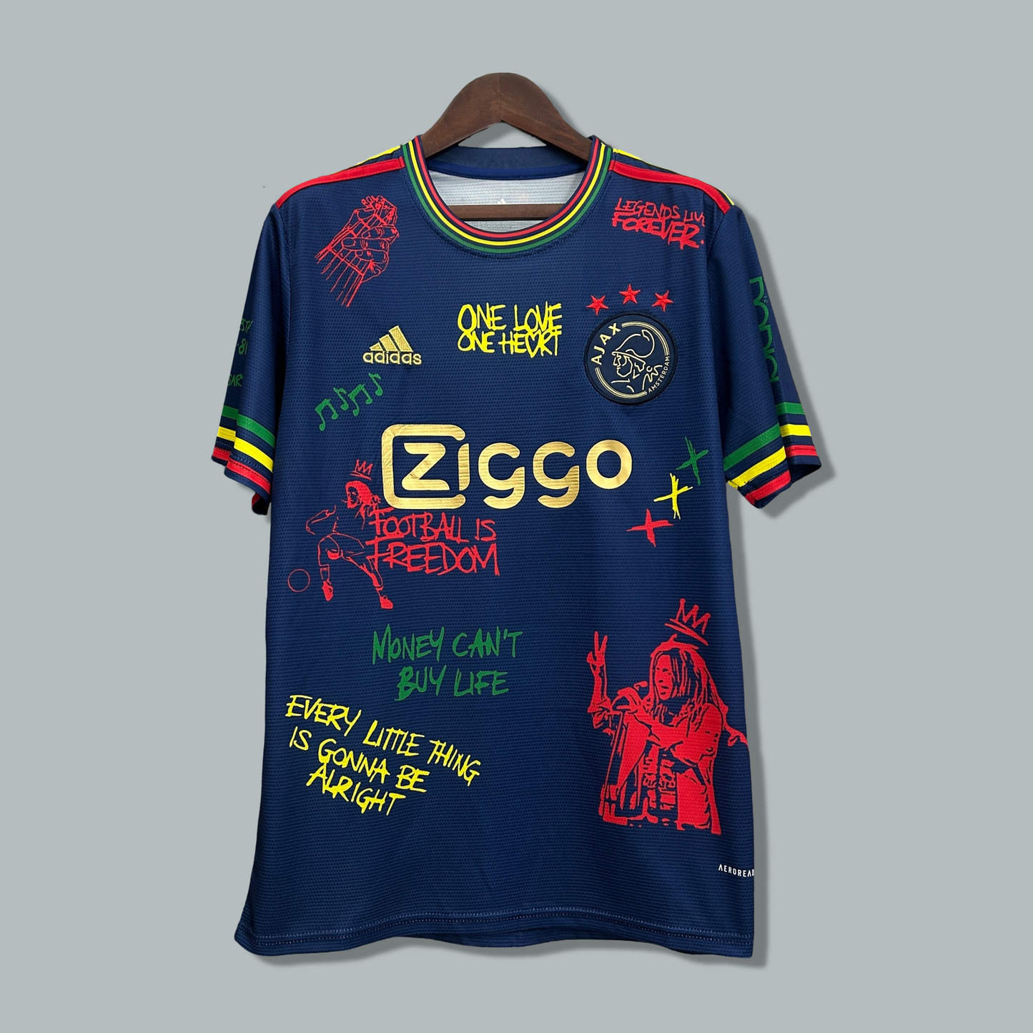Ajax 25/26 x Bob Marley "Navy Freedom" Premium Kit