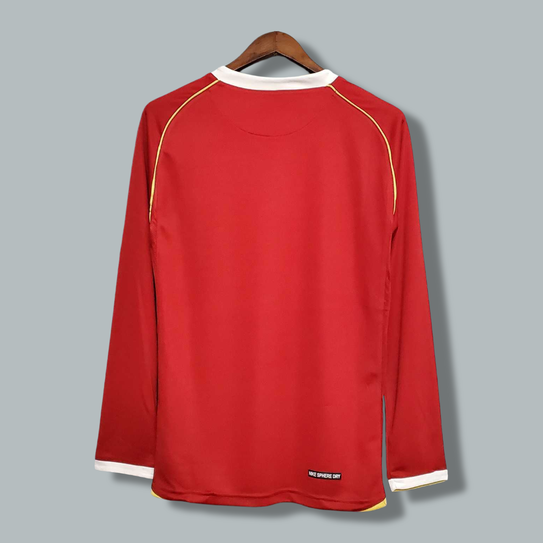 2006-2007 Manchester United Home Long Sleeve Kit