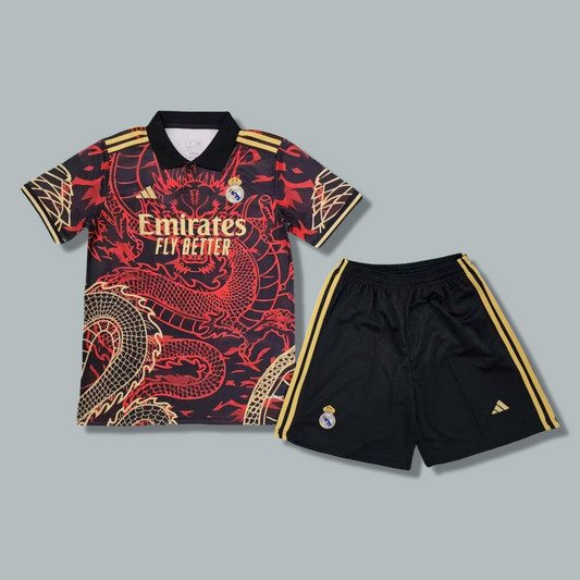 Real Madrid 25/26 "Red Dragon" Premium Kids Kit