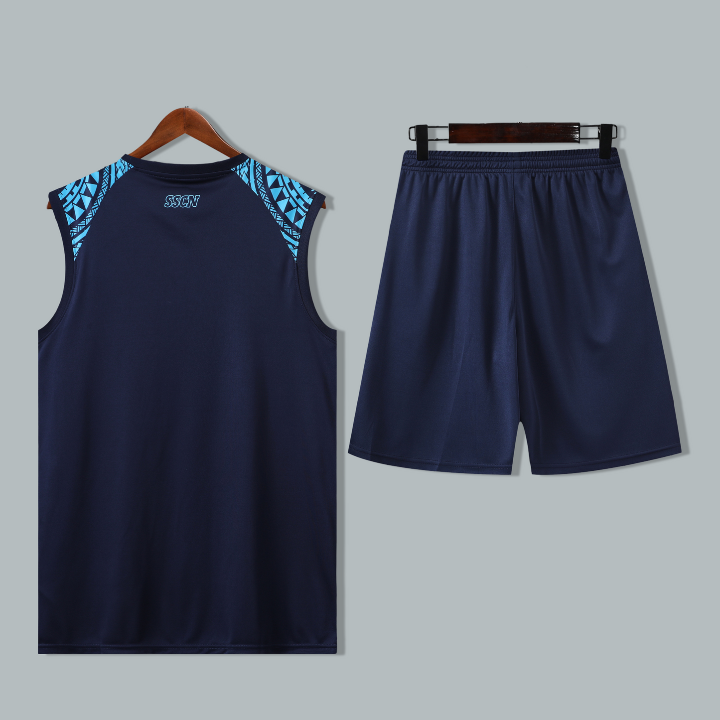 Napoli 24/25 "Deep Navy" Sleeveless Training Jersey and Shorts Set