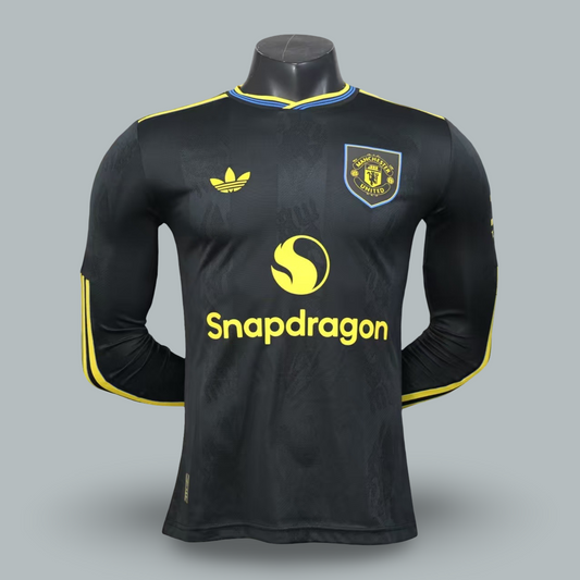 Manchester United 25/26 Second Away Player Edition Long Sleeve Kit