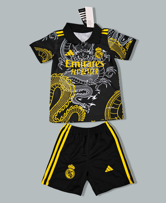 Real Madrid 25/26 "Golden Dragon" Premium Kids Kit