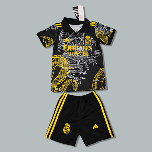 Real Madrid 25/26 "Golden Dragon" Premium Kids Kit