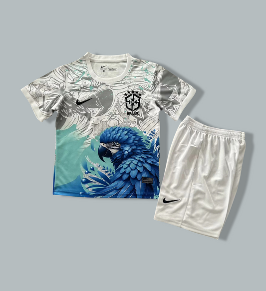 Brazil 25/26 "Blue Macaw Vibe" Premium Kids Kit