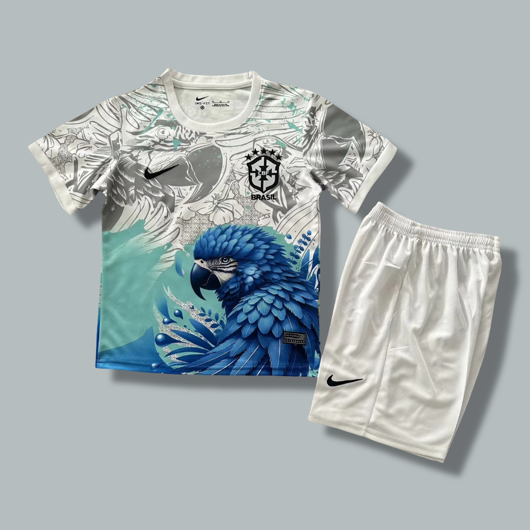Brazil 25/26 "Blue Macaw Vibe" Premium Kids Kit