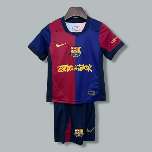 Barcelona 25/26 x Travis Scott Home Kids Kit