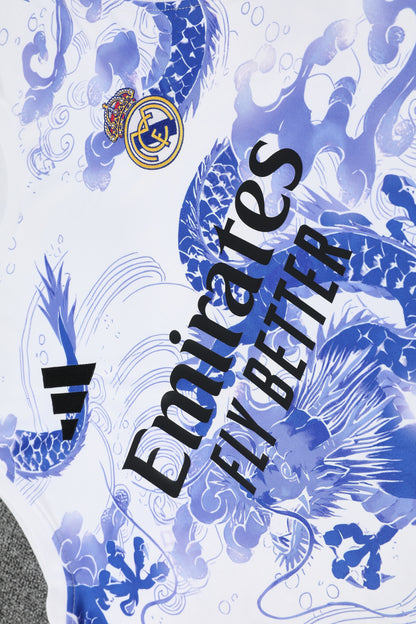 Real Madrid 25/26 "Blue Dragon" Sleeveless Training Jersey and Shorts Set