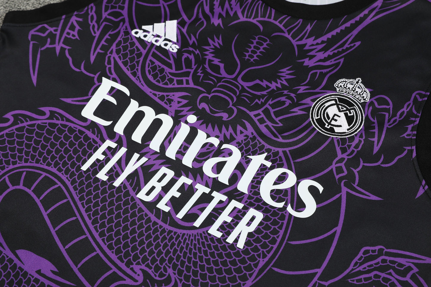 Real Madrid 25/26 "Purple Dragon" Sleeveless Training Jersey and Shorts Set