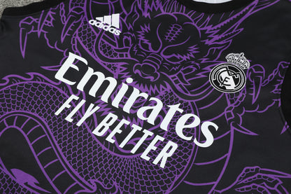 Real Madrid 25/26 "Purple Dragon" Sleeveless Training Jersey and Shorts Set