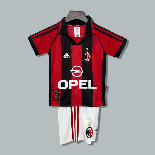 AC Milan 98-99 Retro Home Kids Kit