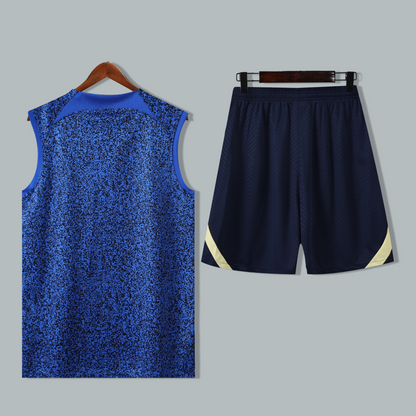 Club Amrrica 25/26 "Electric Blue" Sleeveless Training Jersey and Shorts Set