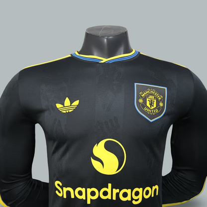 Manchester United 25/26 Second Away Player Edition Long Sleeve Kit