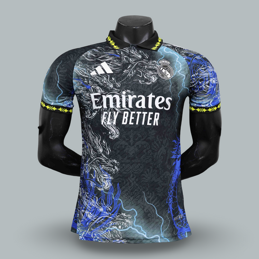 Real Madrid 25/26 "Storm Dragon Blue" Player Version Premium Kit
