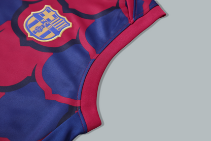 Barcelona 25/26 "Dragon Scales Blaugrana" Sleeveless Training Jersey and Shorts Set