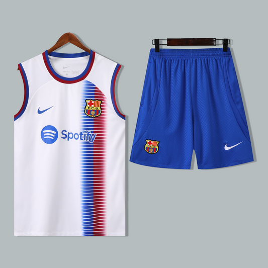 Barcelona 24/25 "Catalan Gradient" Sleeveless Training Jersey and Shorts Set