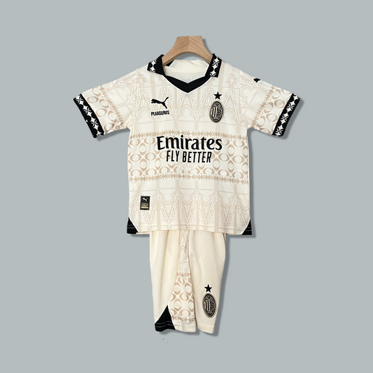 AC Milan 24/25 x Pleasures "White" Premium Kids Kit