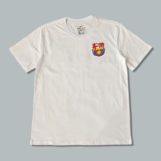 Barcelona 25/26 "Classic Crest White" Premium T-Shirt