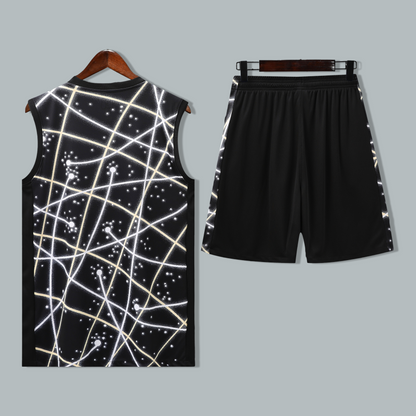 Chelsea 25/26 "Starlight Grid" Sleeveless Training Jersey and Shorts Set