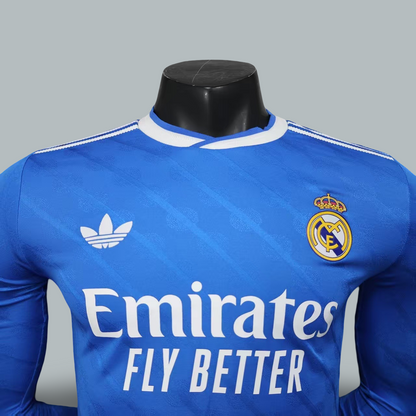 Real Madrid 25/26 Second Away Player Edition Long Sleeve Kit